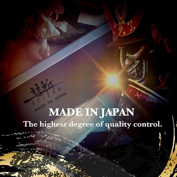 SUIZAN Dozuki Dovetail Saw 9.5" Rip Cross Cut - Japanese Pullsaw Hand Saws | Professional Pull Saw for Woodworking Joinery Tenon Furniture Making DIY Tools Fine Wood Cut Miter Sharp Replaceable Blade
