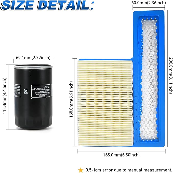 Oil Change Tune Up Kit Fit For Onan RV QG Generators 5500 7000, HGJAA HGJAB HGJAC, Includes 122-0836 Oil Filter, 140-3116 Air Filter, 149-2341-01 Fuel Filter, E11015 Fuel Pump, F5TC Spark Plug