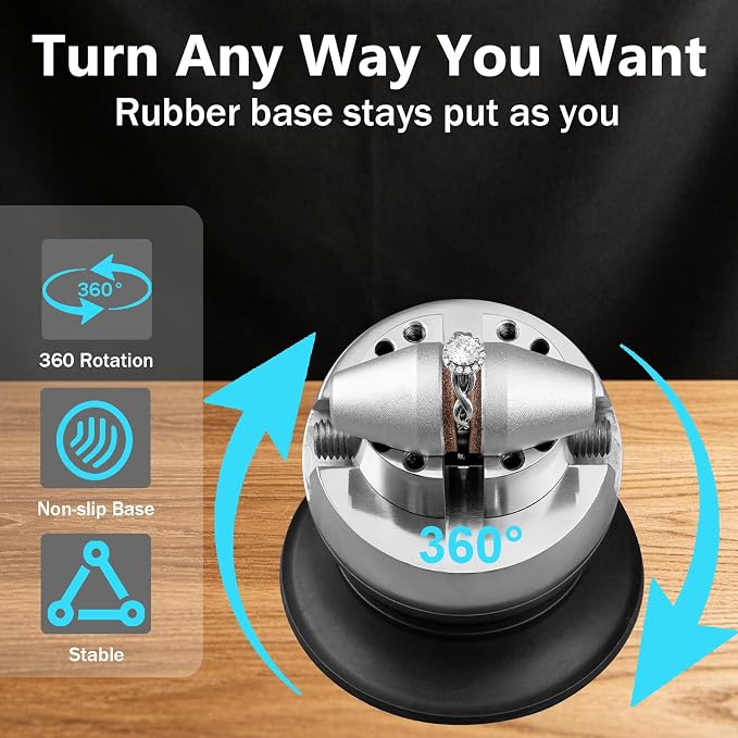 DZQ 71 Pcs 3 Inch Jewelry Ball Vise Tool Kit with Ring Making Accessories