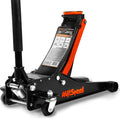 AV Steel Low Profile Floor Jack 3 Ton (6600 lbs), Heavy Duty Hydraulic Jack for Car, Heavy-Duty Floor Jack with Dual Pistons Quick Lift Pump, Car Floor Jack with Lifting Range 3-1/8'' to 19-7/8''