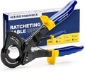 haisstronica Ratchet Cable Cutters,Heavy Duty Wire Cutters for Cutting Electrical Copper & Aluminum Cable Wire Up to 240mm²(500 Kcmil)