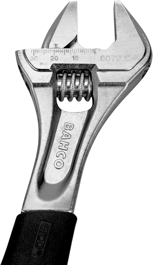 Bahco 9073 RC US Adjustable Wrench Ergo, 12-Inch, Chrome