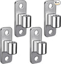 Insaga Cast 304 Stainless Steel Gate Hinges, 4pcs Wall Mount Gate Hinge for Fence Gate, One Piece Farm Gate Hardware for Chain Link Gate, Fit 5/8'' Pin Fence Post Hinge