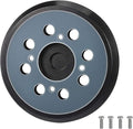Dong Cheng 5 Inch 8 Holes Orbital Sander Replacement Pad, Hook and Loop Replacement Backing Sanding Pad with 4 Screws (Compatible DongCheng DSA02-125 Orbital Sander)