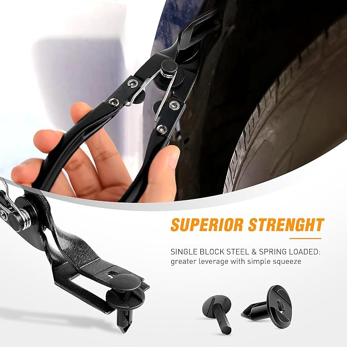 GOOACC Auto Trim Removal Tool Set 3Pcs No Scratch Pry Tool Kit with Storage Bag for Car Body Clips Door Panel Car Clips Dashboard Repair Black
