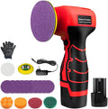 Cordless Sander, 3" Palm Sander with 16.8V 3.0Ah Li-ion Battery, 3500RPM Mini Polisher, 19 Accessories Sanders Tool for Sanding/Polishing/Waxing/Cleaning