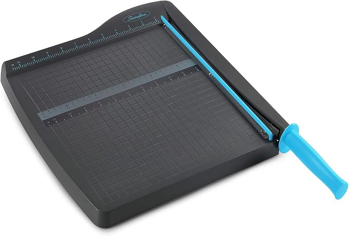 Swingline Guillotine Paper Cutter Heavy Duty, 12 Inch Paper Cutting Board with Guard Rail, Blade Lock, Cuts Up to 10 Sheets, Professional Manual Paper Cutter Trimmer for Scrapbooking, Crafts & Photo.