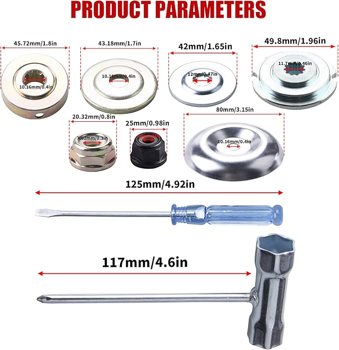 9" x 36 Teeth Carbide Tipped Brush Cutter Blades Weed Eater Trimmer Blade 9" x 20T Carbon Steel Round Chainsaw Tooth Brush Blades Compatible with Stihl, Ego,Husqvarna Brush Cutter, Trimmer, Weed Eater