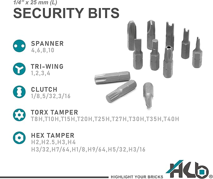 HB 61-Piece 1/4" Drive Socket & Bit Set, 90-Tooth Swivel Head Ratchet Kit
