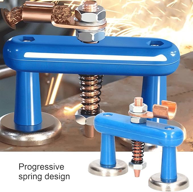 Welding Support Ground Clamp Tools, Magnetic Welding Support Clamp, Blue