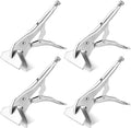 10 Inch Locking Sheet Metal Clamp, Adjustable Welding Pliers Tool, Heavy Duty Duck Bill Pliers Panel Clamp for Metalworking, Woodworking, Metal Bending, Welding and Clamping (4 Pack)