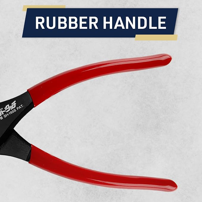 8” Needle Nose Pliers - Soft Jaw Pliers for Jewelry Making, Crafts, Electronics Repair, and Maintenance - Soft Grip Hand Tools by Kings County Tools (Red)