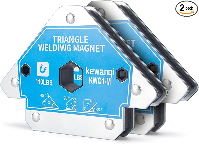 110 LB Welding Magnets-2 Pieces of Magnetic Welding Holder 110 LBS Holding Power Welding Supply Strong Welding Magnets and Clamps