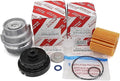 Genuine Engine Oil Filter, Housing Cap Holder, Drain Plug Washer Set w Wrench Removal Replacement Tool