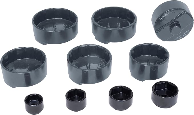 Lisle 62250 Filter Wrench & Socket Set, 10 pc.