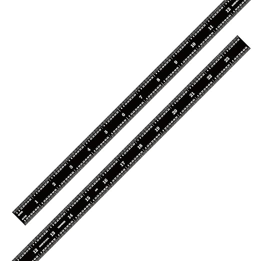 PEC Tools 24 Inch Flexible Metal Rule, Designed for High-Accuracy Industrial Environments, Made in USA