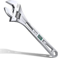 SK 12-Inch Adjustable Wrench, 1-9/16" Jaw Capacity, SAE&Metric Scales | X-Frame Handle, Precision Jaw, Heat Treated CR-V Steel, Chrome-Plated Rust Resistant Finish