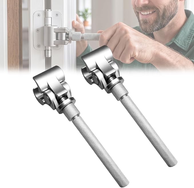 Saker Adjustable Door Hinge Wrench for Residential | Stainless Steel Door Gap Tool for Sagging/Sticking Doors, No Disassembly Needed