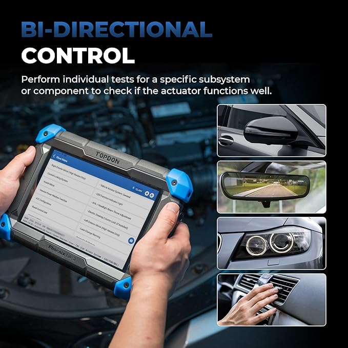 TOPDON Phoenix Lite 2 Bidirectional Scan Tool, OBD2 Scanner, Function as AD900BT AD900 Lite, ECU Coding, Wireless Automotive Diagnostic Scanner, 34+ Reset Services, FCA AutoAuth, 2 Years Free Update