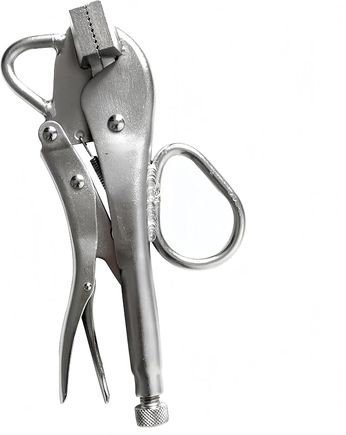 Vice Grips Locking Pliers, Heavy Duty Sheet Metal Duck Bill Plier Tools, High Carbon Steel Metal Bending Welding Pliers Clamps with Large Pull Tabs Adjustable Pressure