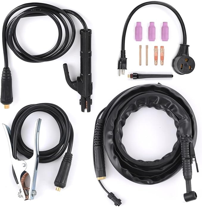 S7 TIG Welder 200 Amp, HF Start TIG/ARC Stick Welder, 110V/220V Dual Voltage DC Inverter Welding Machine with Pulse TIG, LED Display, Portable Welder for Stainless Steel, Mild Steel, DIY & Repair