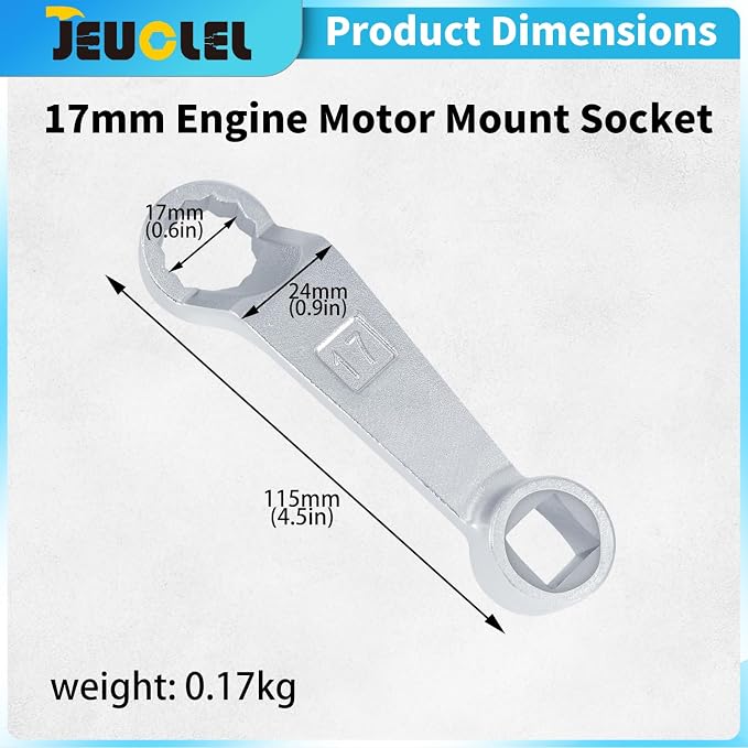 17mm Universal Engine Motor Mount Socket Rear Camber Adjusting Wrench