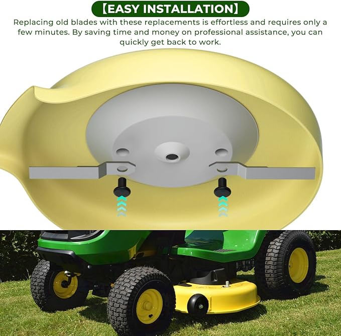 MOTOQUEEN Replacement Bush Hog Cutter Durable Blades for Mower King Skidsteer 2-3/8" x 14" x 3/8" Replacement Blades for Brush Mowers Heavy Duty AR400 Steel 10mm Thick (2 Blade Set)