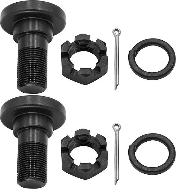 Caltric Blade Bolts with Castle Nut Kit Compatible with King Kutter Rotary Cutter L40 L48 L60 L72 P48 P60 P72 501001