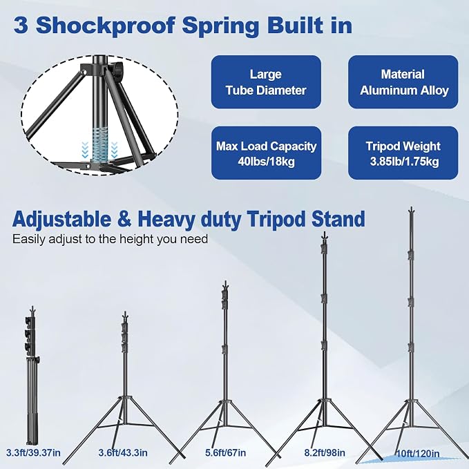 12x10FT(WxH) Heavy Duty Backdrop Stand, Photo Back Drop Stand