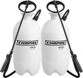 Chapin 20024 Pump Sprayer, 2‑Gallon, Lawn & Garden, Translucent Poly Tank, Funnel‑Top, SureSpray, Adjustable Cone Nozzle & 34" Hose for Fertilizer, Weed & Pest Application, Pack of 2