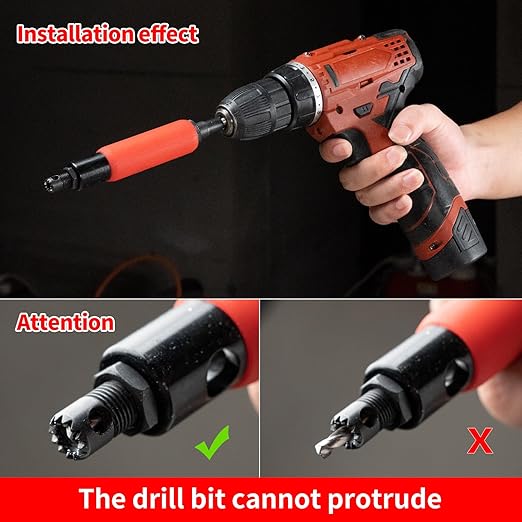 Rivet Removal Tool,POP Rivet Drill Remover,Electric Drill Adapter Rivets Puller for 1/8", 5/32", 3/16", 7/32" and 1/4"