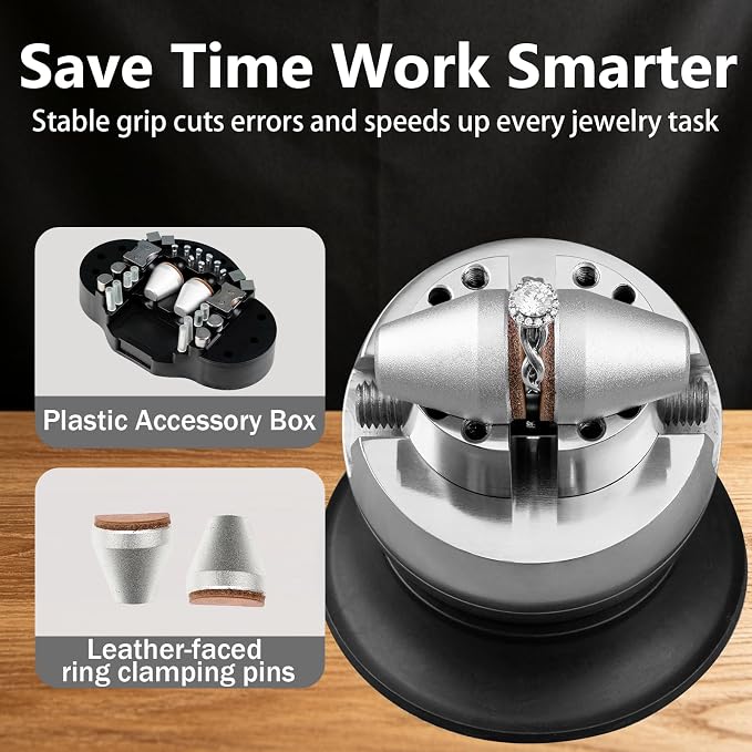 DZQ 71 Pcs 3 Inch Jewelry Ball Vise Tool Kit with Ring Making Accessories