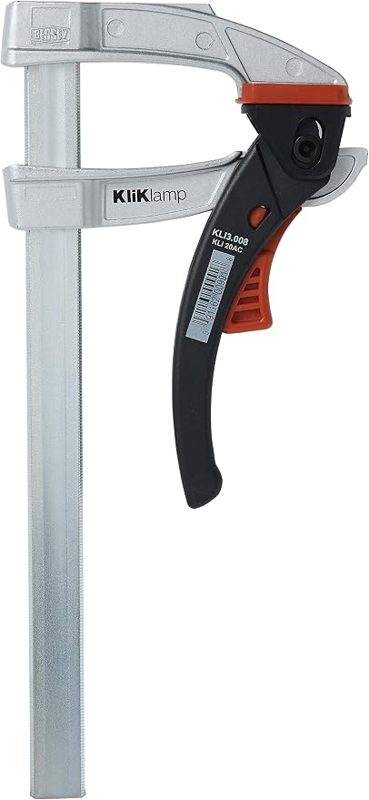 BESSEY Rapid Action Lever Clamp - 12-Inch -LC12 - Fast Action, Heavy Duty Clamps for Welding and Woodworking. Vibration resistant - Professional Grade for DIY and Home Improvement