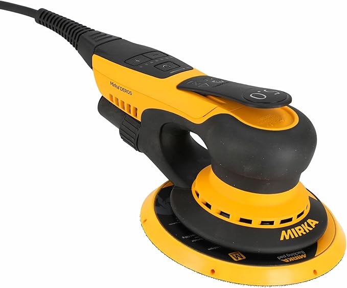 Mirka DEROS II 550X - 5" Hook & Loop, 5.0mm Random Orbital Sander - 110V Electric Power Tool for Woodworking, Drywall, Automotive Car & Wood Sanding - Professional Dust-Free Sander