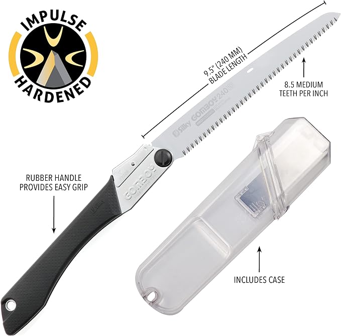 Silky GomBoy Professional Folding Saw 240mm Medium Teeth (121-24)