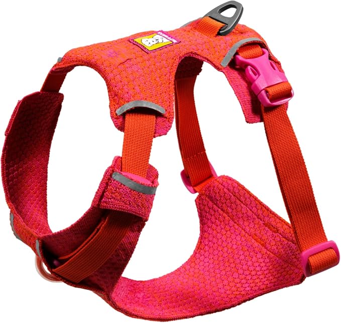 Ruffwear, Front Range Flex Dog Harness, Engineered Knit Construction for Ultimate Fit and Mobility, Lightweight Flexible Everyday Harness with Dual Leash Clips, Rose Violet, XX-Small