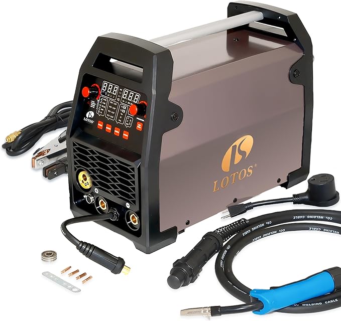 MIG180 | 6-in-1 180A MIG Welder, Gas/Gasless MIG, Flux-Core, Lift TIG, Stick, Spot, Spool-Gun Ready (sold separately), Auto Synergic, 120/240V Dual-Voltage