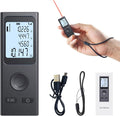 Laser Measure,Mini Laser Distance Meter 131Ft USB Charging LCD Backlight Feature Laser Measurement Tool with Pythagorean Mode, Distance, Area and Volume Measurement(LT-40P)