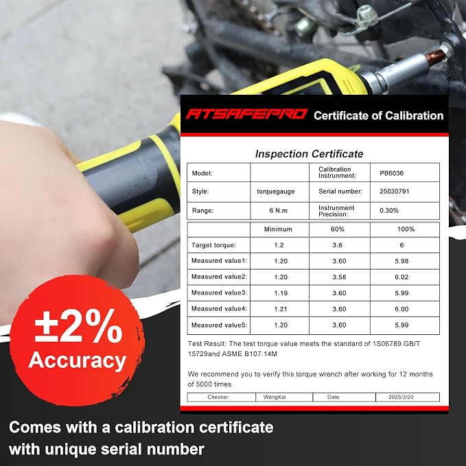 ATsafepro Digital Torque Screwdriver Set, 0.8-53.1 in-lbs/0.09-6 Nm, 45 PCS 1/4" Inch Pound Torque Wrench Screwdriver with Buzzer, LED Indicator, 9 Preset Modes, ±2% Accuracy for Precision Work