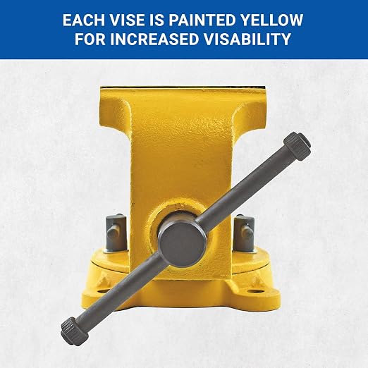 Yost Vises 904-HV 4" High-Visibility Heavy Duty Steel Bench Vise