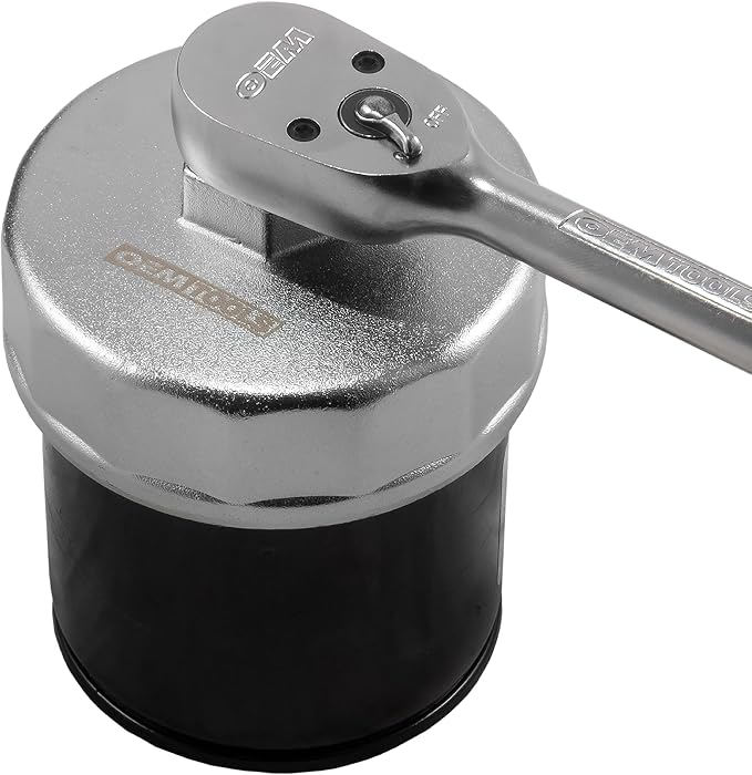 OEMTOOLS 87136 88.8MM 15 Flute Oil Filter Cap Wrench, Filter Puller for Hyundia and Kia Vehicles, 3/8 Inch Ratchet, 27MM socket, or 1/16 Inch Socket