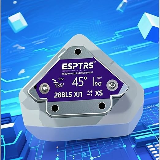 Arrow Welding Magnet, Purple, Metal Construction, 28 LBS Holding Capacity, Multi-Angle Positioning Tool for Welding