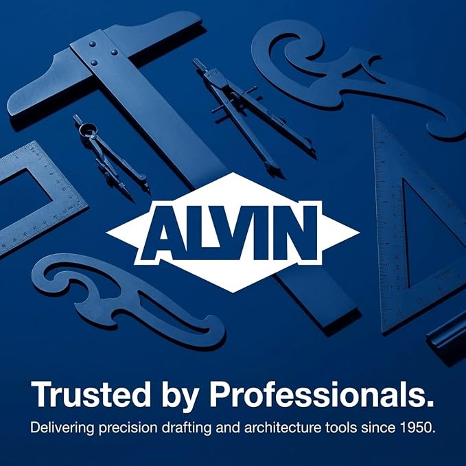 Alvin, Professional Parallel Gilders, Premium Rolling Ruler, Drafting and Architecture Tool for Students, Hobbyists, and Professionals - 10 Inches