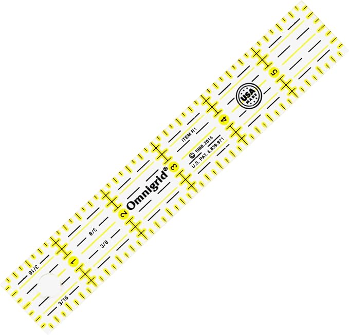 Omnigrid Rectangle Quilting Ruler Value Pack (1"x6", 4"x8", 6"x12")