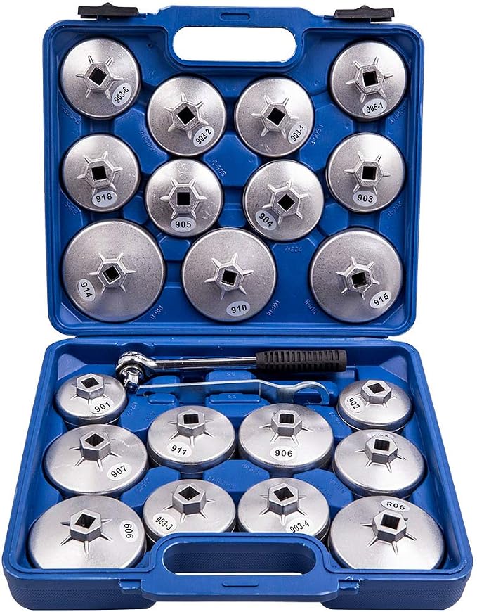 maXpeedingrods 23pcs Oil Filter Removal Cap Cup Wrench Socket Tool Kit for BMW for VW Universal