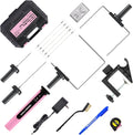 4 in 1 Hot Wire Electric Foam Cutter Kit, Styrofoam Cutting Tool 15W/ 6V with Case, Heated Foam Carving Knife Kit (Toolbox Pink)