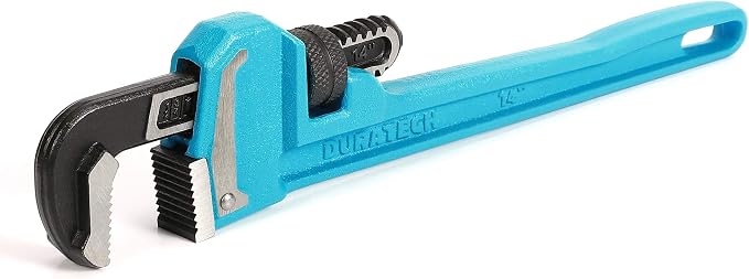 DURATECH 14-Inch Heavy Duty Pipe Wrench, Adjustable Plumbing Wrench | Malleable Cast Iron Handle, Exceed GGG standard