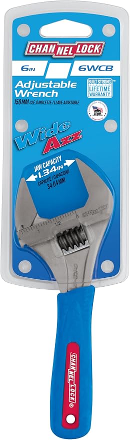 Channellock Wideazz Metric and SAE Adjustable Wrench 6 in. L 1 pc