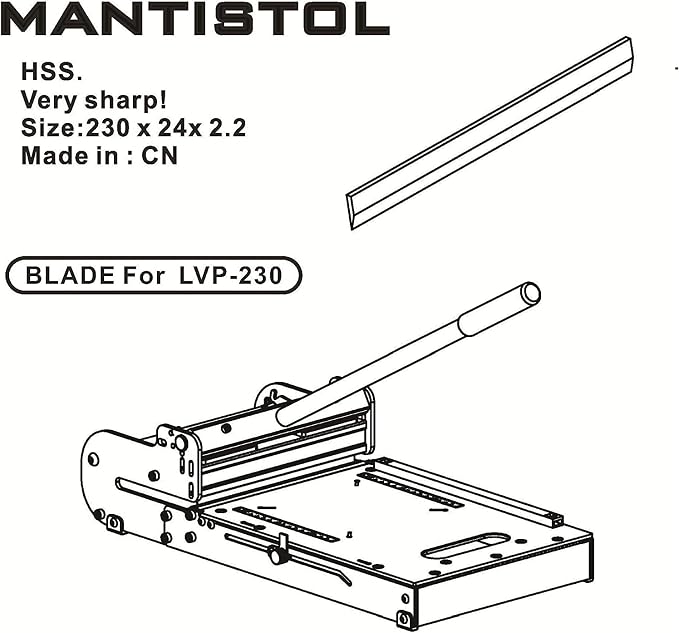 9" Replacement Blade LVP230RB; For 9" Vinyl Plank Cutter LVP-230.