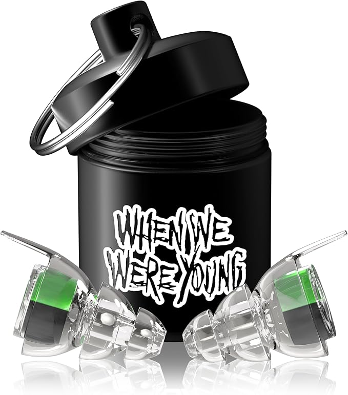 Eargasm High Fidelity Earplugs: When We were Young Edition - Noise Reducing Ear-Plugs for Hearing Protection at Music Festivals, Concerts, Raves, Live Events, Loud Environments and More